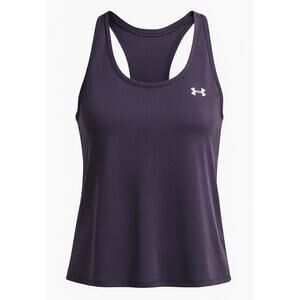 Under Armour HeatGear Racerback Tank Top Women’s Medium Purple Active Gym Wear